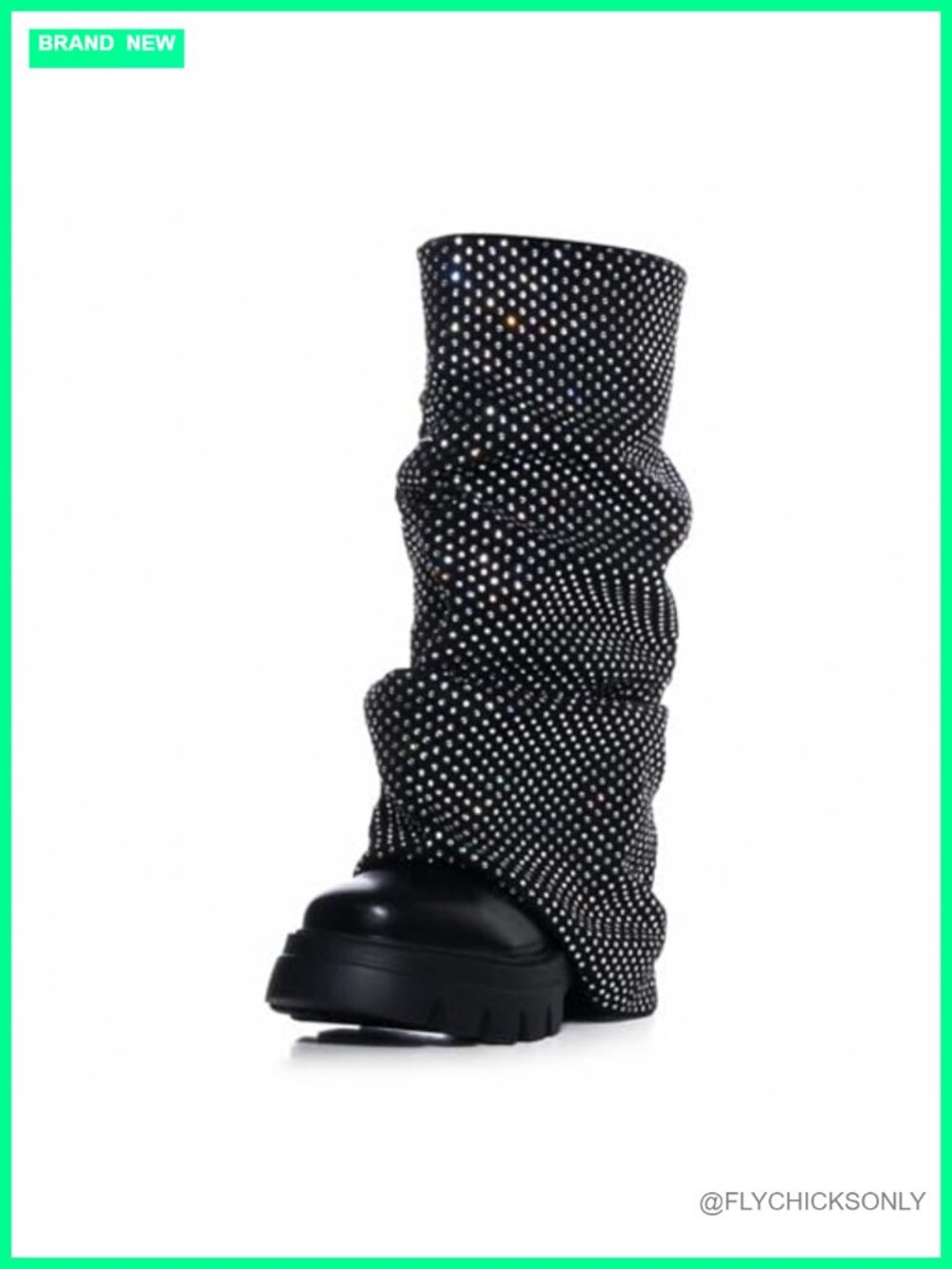 Slouchy Fold Over Mid Calf Platform Combat Boots Faux Suede Women's